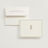 "Palm Monogram" - Wedding Thank You Cards in Leaf by Olivia Raufman - Front