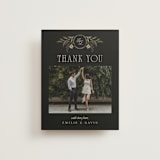 "Emilie" - Wedding Thank You Cards in Noir by Randi Cirelli - Front