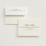 "Emilie" - Wedding Thank You Cards in Noir by Randi Cirelli - FREE Recipient Addressing