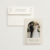 "Curves" - Wedding Thank You Cards in Chiffon by Amy Payne - Front