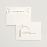 "Curves" - Wedding Thank You Cards in Chiffon by Amy Payne - FREE Recipient Addressing