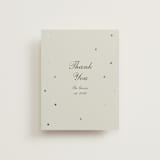 "Pearls" - Wedding Thank You Cards in Fog by Baumbirdy - Front
