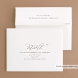 "Over Monogram" - Wedding Thank You Cards in Stormy by Jessica Williams - FREE Recipient Addressing