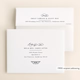 "Opulent Border" - Wedding Thank You Cards in Dark Navy by Hooray Creative - FREE Recipient Addressing