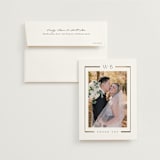 "Luster" - Wedding Thank You Cards in Cotton by Stacey Meacham - Front