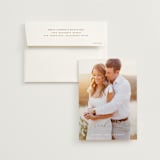 "Luxe script" - Wedding Thank You Cards in Pearl by Hooray Creative - Front