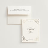 "Intertwined" - Wedding Thank You Cards in Pearl by Janean Hinger - Front