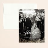 "Aspen" - Wedding Thank You Cards in Midnight by Kristie Kern - Front