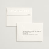 "Linear" - Wedding Thank You Cards in Silk by Laura Hankins - FREE Recipient Addressing