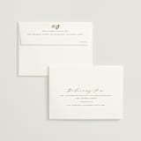 "Floral Border" - Wedding Thank You Cards in Champagne by Leah Bisch - FREE Recipient Addressing