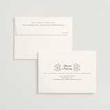 "Regency Grace" - Wedding Thank You Cards in Onyx by Ana de Sousa - FREE Recipient Addressing