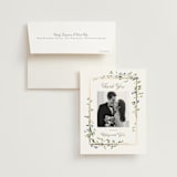 "Flowering Vine" - Wedding Thank You Cards in Bluebell by Everett Paper Goods - Front
