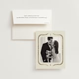 "Frame" - Wedding Thank You Cards in Emerald by Jen Owens - Front
