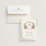 "Tropica" - Wedding Thank You Cards in Papaya by Susan Moyal - Front