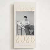 "Shining Class" - Graduation Announcements in Tan by Nicole Walsh - Front
