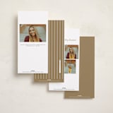 "Time to Shine" - Graduation Announcements in Vanilla by Hudson meet Rose - Back of Card Options