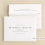 "Lined" - Gloss-Press® Thank You Cards in Cloud by Erin Deegan - FREE Recipient Addressing