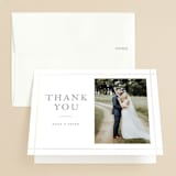 "Formal Affair" - Gloss-Press® Thank You Cards in Pearl by Stacey Meacham - Front