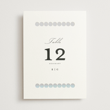 "Pearls" - Gloss-Press® Table Numbers in Silk by mo kelley - Front
