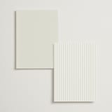"Pearls" - Gloss-Press® Table Numbers in Silk by mo kelley - Back of Card
