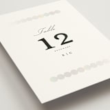 "Pearls" - Gloss-Press® Table Numbers in Silk by mo kelley - Close-Up