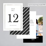 "Gilded Frame" - Gloss-Press® Table Numbers in Cloud by Stacey Meacham - Back of Card Options