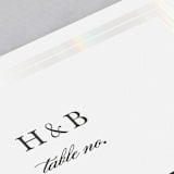 "Gilded Frame" - Gloss-Press® Table Numbers in Cloud by Stacey Meacham - Detail