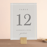 "Formal Affair" - Gloss-Press® Table Numbers in Pearl by Stacey Meacham - Front