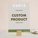 "Landscape" - Gloss-Press® Table Numbers in Iridescent Pearl by Minted - Front