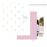 "Sunset by the Sea" - Gloss-Press® Table Numbers in Ombre by lulu and isabelle - Back of Card Options