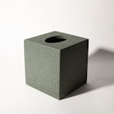 "Tissue Box Cover - Dark Green Terrazzo" - Tissue Box Cover in green by Pretti.Cool