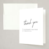 "Opera" - Party Thank You Cards in Tuxedo by Jackie Mangiolino - Front