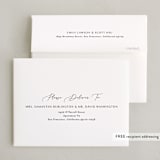 "Asymmetry" - Party Thank You Cards in Cotton by Nicole Walsh - FREE Recipient Addressing