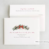 "Festive Holiday" - Party Thank You Cards in Holly Berry by Susan Moyal - FREE Recipient Addressing