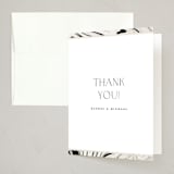 "marbled elegance" - Party Thank You Cards in Dove by Carolyn Nicks - Front