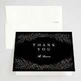 "Spread Cedars" - Party Thank You Cards in Midnight by Amy Kross - Front