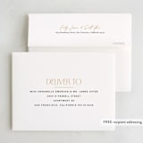 "Fine Frame" - Party Thank You Cards in Onyx by Robert and Stella - FREE Recipient Addressing