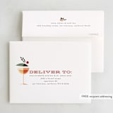 "Mid Mod Party" - Party Thank You Cards in Peach Fizz by Three Kisses Studio - FREE Recipient Addressing