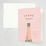 "Let's Cheers!" - Party Thank You Cards in Rose by Julie Hebert - Front