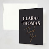 "Toast" - Party Thank You Cards in Sesame by Jennifer Lew - Front