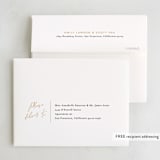 "Statement" - Party Thank You Cards in Onyx by Robert and Stella - FREE Recipient Addressing