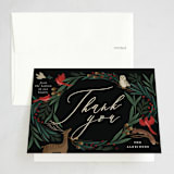"holiday faunae" - Party Thank You Cards in Holly Berry by Grae - Front