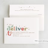 "Jingle and mingle type" - Party Thank You Cards in Pine Needles by Creo Study - FREE Recipient Addressing