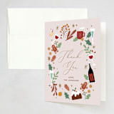 "Toasty party" - Party Thank You Cards in Eggnog by Cindy Chu - Front