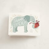 "White Elephant Present" - Party Thank You Cards in Juniper by Alethea and Ruth - Front