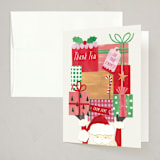 "Secret Santa" - Party Thank You Cards in Jolly by Sarah Knight - Front