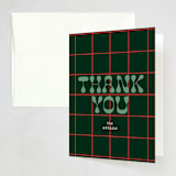 "holiday style" - Party Thank You Cards in Evergreen by Baumbirdy - Front
