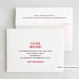 "ugly sweater" - Party Thank You Cards in Fuchsia by Jennifer Lew - FREE Recipient Addressing