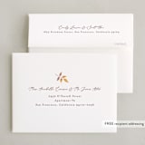 "Autumn Leaves" - Party Thank You Cards in Parchment by Jamie Alexander - FREE Recipient Addressing