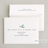 "Watercolor wavy edge" - Party Thank You Cards in Stocking by Cass Loh - FREE Recipient Addressing